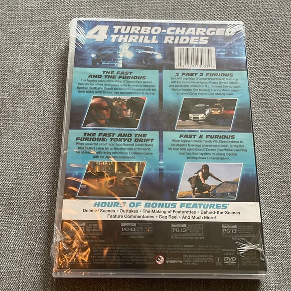 Fast & Furious 1-4 DVD Collection The Fast and The Furious - Picture 2 of 4